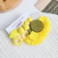 Fashion Yellow Alloy Heart Teardrop Flower Tassel Earrings Set