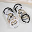 Fashion Black And White Polymer Beads Beaded Drip Oil Tai Chi Bracelet Set