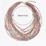 Fashion 8# Metal Layered Rice Bead Beaded Necklace