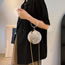 Fashion Grey Pu Suede Rhombus Spherical Messenger Bag