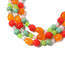 Fashion Mixed Color Colorful Round Beaded Layered Necklace