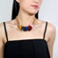 Fashion 2# Resin Geometric Bead Necklace