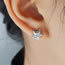 Fashion A Star Earring Brass Stud Earrings With Diamonds (single)