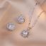 Fashion Steel Color Heart 2 Necklace {pendant Together} Titanium Steel Diamond Heart Necklace