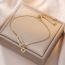 Fashion Gold Geometric Diamond Curved Bracelet