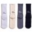 Fashion Dark Gray Cotton Letter Embroidery Long Tube Thick Needle Men's Mid Tube Socks