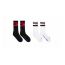 Fashion Black Red Bars Cotton Monogrammed Socks