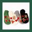 Fashion Green Cotton Cartoon Bear Heart Embroidery Socks