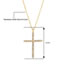 Fashion 1# Alloy Diamond Cross Necklace