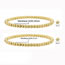 Fashion Gold 4mm Geometric Ball Bead Bracelet