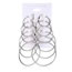 Fashion Silver Alloy Geometric Round Earring Set