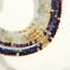 Fashion Lapis Lazuli Semi-precious Beaded Geometric Necklace