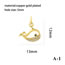 Fashion 1# Gold-plated Copper Diamond Geometric Diy Accessories