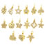 Fashion Twenty Three# Gold-plated Copper Diamond Geometric Diy Accessories