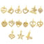 Fashion 19# Gold-plated Copper Diamond Geometric Diy Accessories