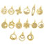 Fashion Twenty One# Gold-plated Copper Diamond Geometric Diy Accessories