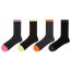 Fashion Black Orange Cotton Colorblock Socks