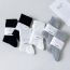 Fashion Grey Cotton Ribbed Socks