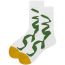 Fashion Green Line Cotton Canvas Striped Socks