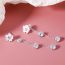 Fashion 4# Alloy Diamond Flower Pearl Earrings