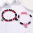 Fashion Color Pair Of Geometric Beaded Magnetic Heart Spider Bracelets