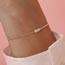 Fashion Platinum Silver And Diamond Geometric Ring