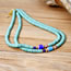 Fashion 2# Turquoise Beaded Geometric Necklace