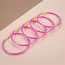 Fashion Pink Beading Silicone Beaded Multilayer Bracelet