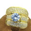 Fashion Men's Ring Copper Inlaid Zirconium Round Men's Ring
