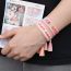 Fashion 182-cat Mom Polyester Embroidered Letter Braided Bracelet