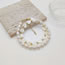 Fashion White Geometric Pearl Heart Beaded Necklace