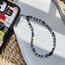 Fashion 6# Acrylic Square Bead Beaded Phone Chain