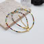 Fashion Gold Colorful Rice Bead Beaded Heart Necklace