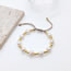 Fashion Set Geometric Clay Gold Bead Beaded Flower Pearl Pentagram Bracelet Set