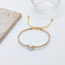 Fashion 4# Braided Gold Beads Skeleton Pig Nose Bracelet