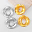 Fashion Gold Alloy Round Stud Earrings