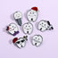 Fashion 4# Alloy Geometric Medical Tooth Paint Brooch