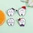 Fashion 7# Alloy Geometric Medical Tooth Paint Brooch