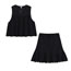 Fashion Black Skirt Jacquard Mesh And Knitted Skirt