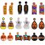 Fashion Section Nine Orange Bead Woven Round Earrings