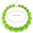 Fashion Yellow Suit Alloy Geometric Round Resin Earrings Necklace Set