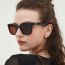 Fashion Gray Frame Black Gray Film Pc Square Cat Eye Large Frame Sunglasses