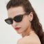 Fashion White Frame Black Gray Film Pc Cat Eye Small Frame Sunglasses