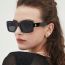 Fashion Black Frame G15 Film Pc Square Large Frame Sunglasses