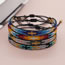 Fashion 5# Bead Woven Geometric Bracelet