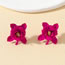 Fashion 16# Alloy Paint Flower Stud Earrings