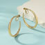 Fashion Gold Alloy Geometric C-shaped Ear Clip Earrings