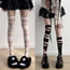 Fashion Black Cross Tie Stockings