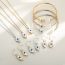 Fashion Rose Gold Heart Necklace+bracelet+earrings Titanium Steel Heart Eye Bracelet Necklace Earrings Set