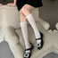 Fashion Pure White Lace Calf Socks